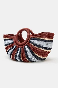 WOVEN EFFECT HANDBAG