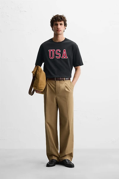PATCH TEXT T-SHIRT