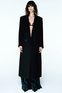 DOUBLE-BREASTED LONG COAT