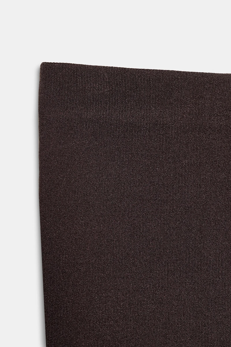 STRAIGHT LEG KNIT PANTS