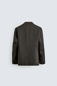 RELAXED FIT COTTON BLEND SUIT JACKET