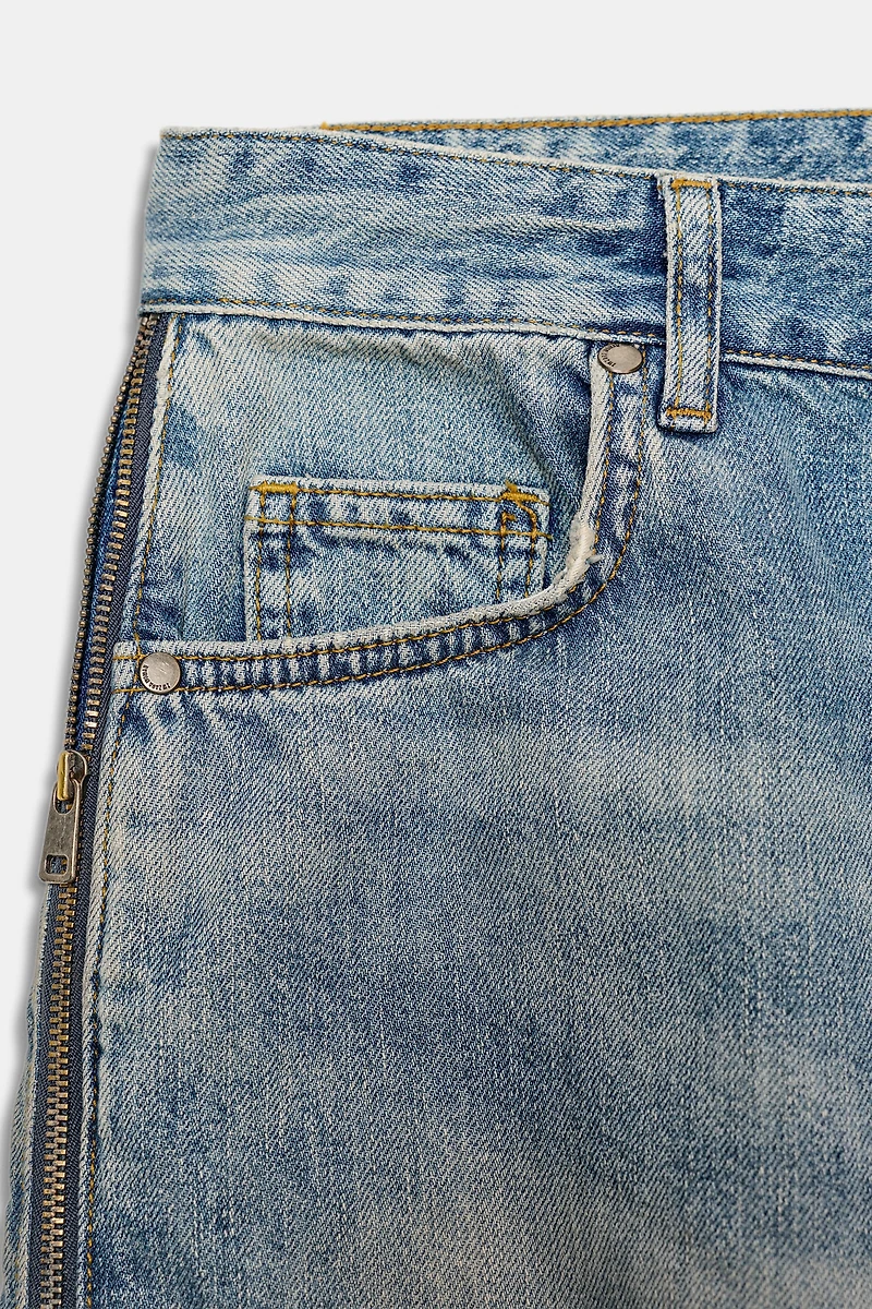 ZW COLLECTION MID-RISE ZIPPER LIMITED EDITION JEANS