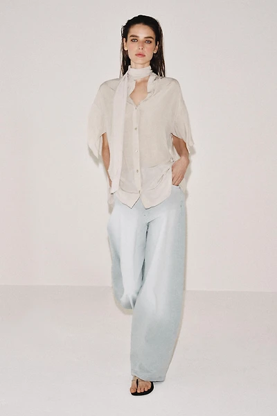 CHEMISE FLUIDE À NŒUD COLLECTION ZW