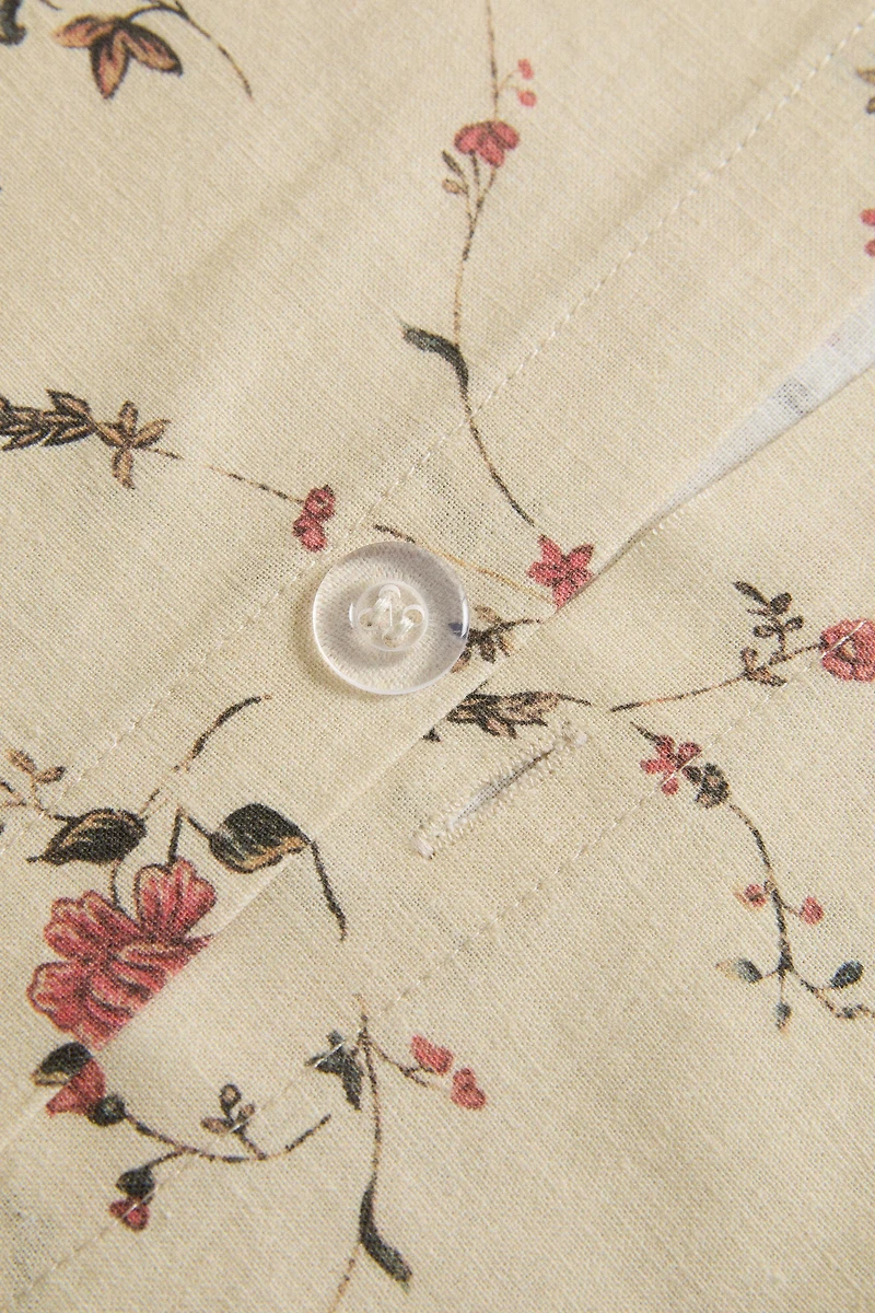 HOUSSE DE COUETTE COTON LIN FLEURS | KATHARINE POLE