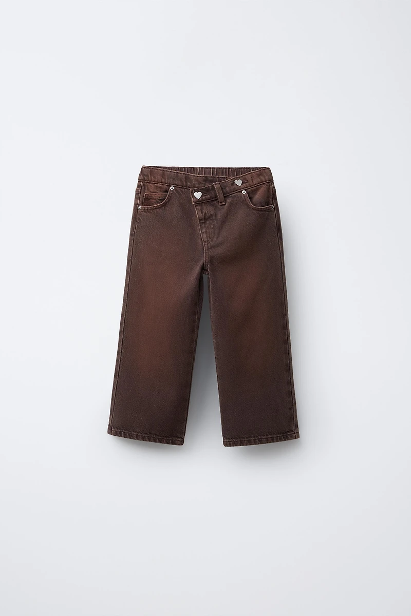 JEAN WIDE LEG TAILLE CROISÉE