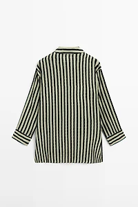 Striped flowing shirt