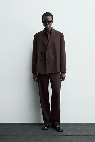 DOUBLE BREASTED BLAZER WITH WOOL