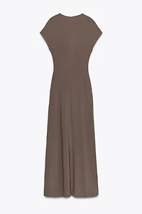 DRAPED DRESS WITH HARDWARE