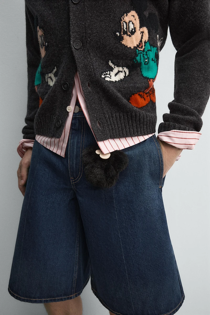 DENIM BERMUDA JORTS HARRY LAMBERT FOR ZARA X DISNEY