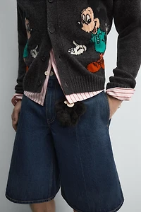 DENIM BERMUDA JORTS HARRY LAMBERT FOR ZARA X DISNEY