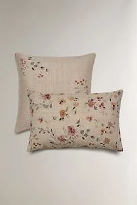 FLORAL THROW PILLOW COVER