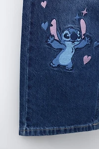 EMBROIDERED LILO & STITCH © DISNEY WIDE LEG JEANS