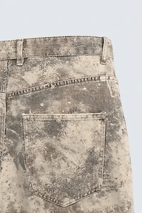 PANTALON BAGGY FIT À IMPRIMÉ ABSTRAIT