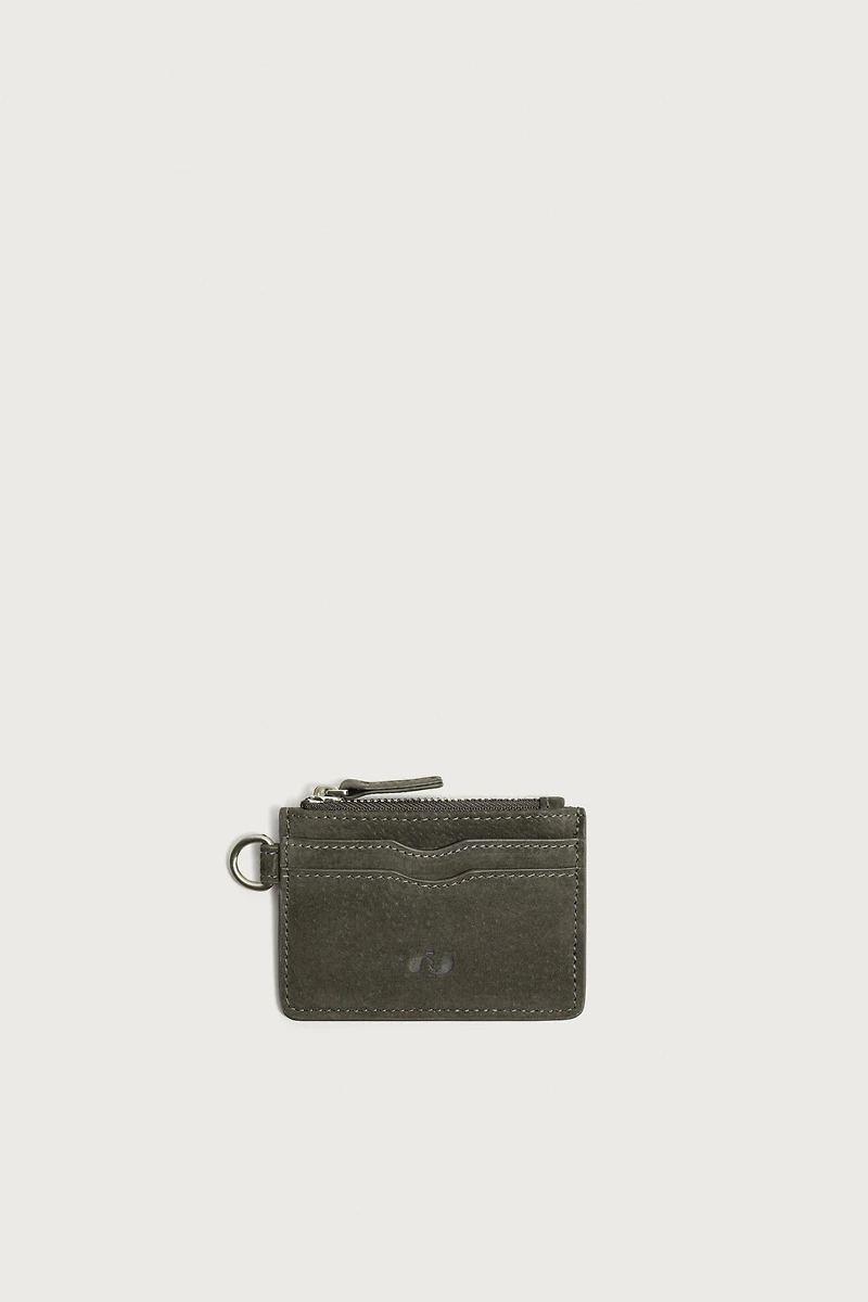 LEATHER CARDHOLDER COIN PURSE