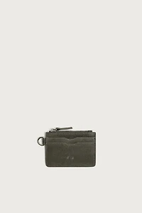 LEATHER CARDHOLDER COIN PURSE