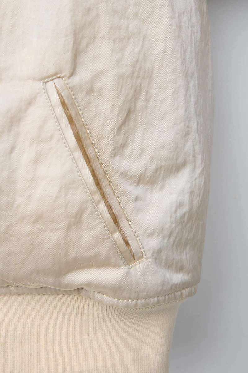 SATEEN BOMBER JACKET
