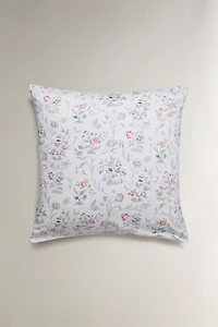 FLORAL SATEEN PILLOWCASE