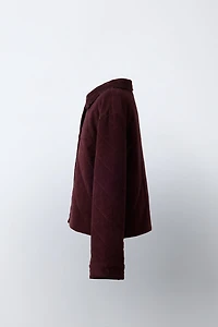 BLOUSON EN VELOURS AVEC COL CLAUDINE