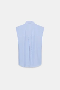 ZW COLLECTION LACED STRIPED SHIRT