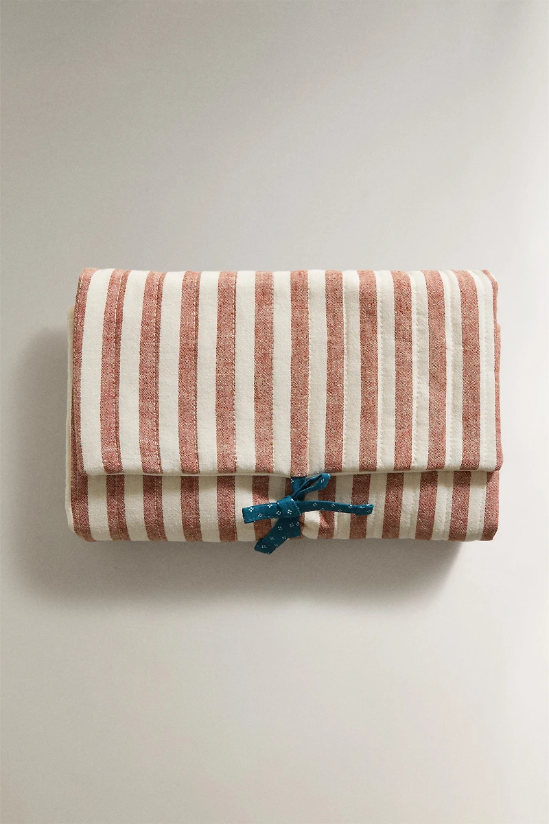 STRIPED PORTABLE BABY CHANGING MAT