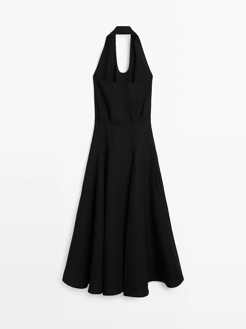 Long contrast dress