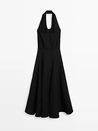 Long contrast dress
