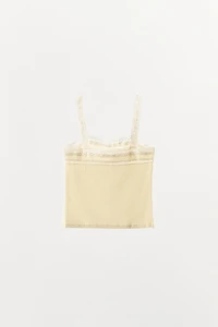 POINTELLE LACE TOP