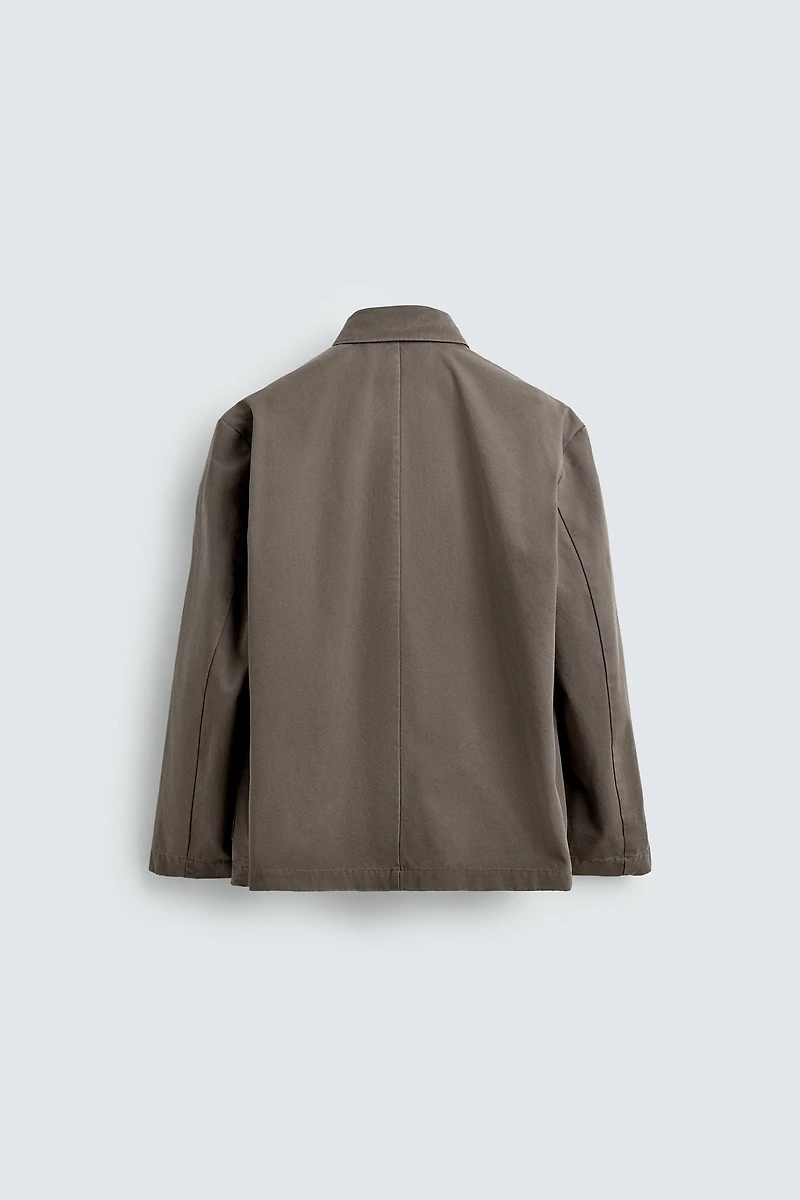 RELAXED FIT COTTON BLAZER