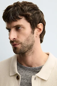 RIBBED CARDIGAN