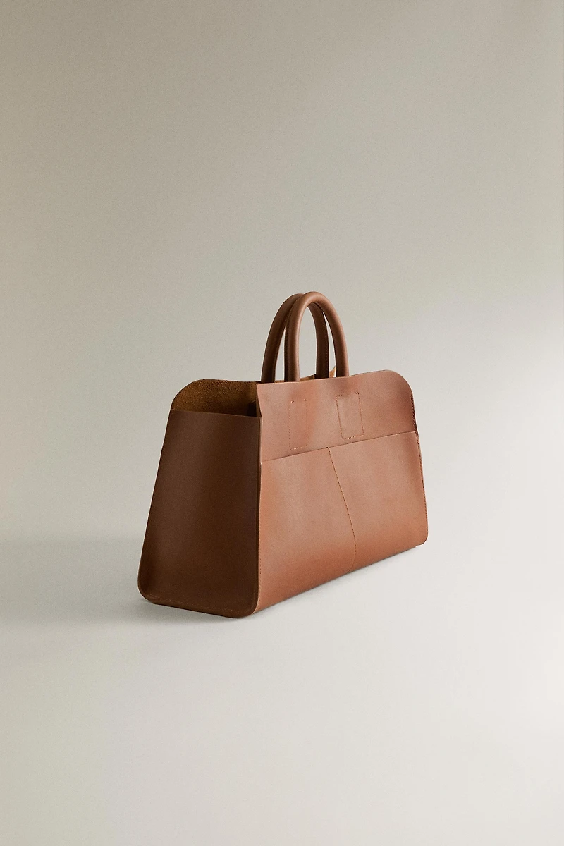 LEATHER MINI TOTE BAG