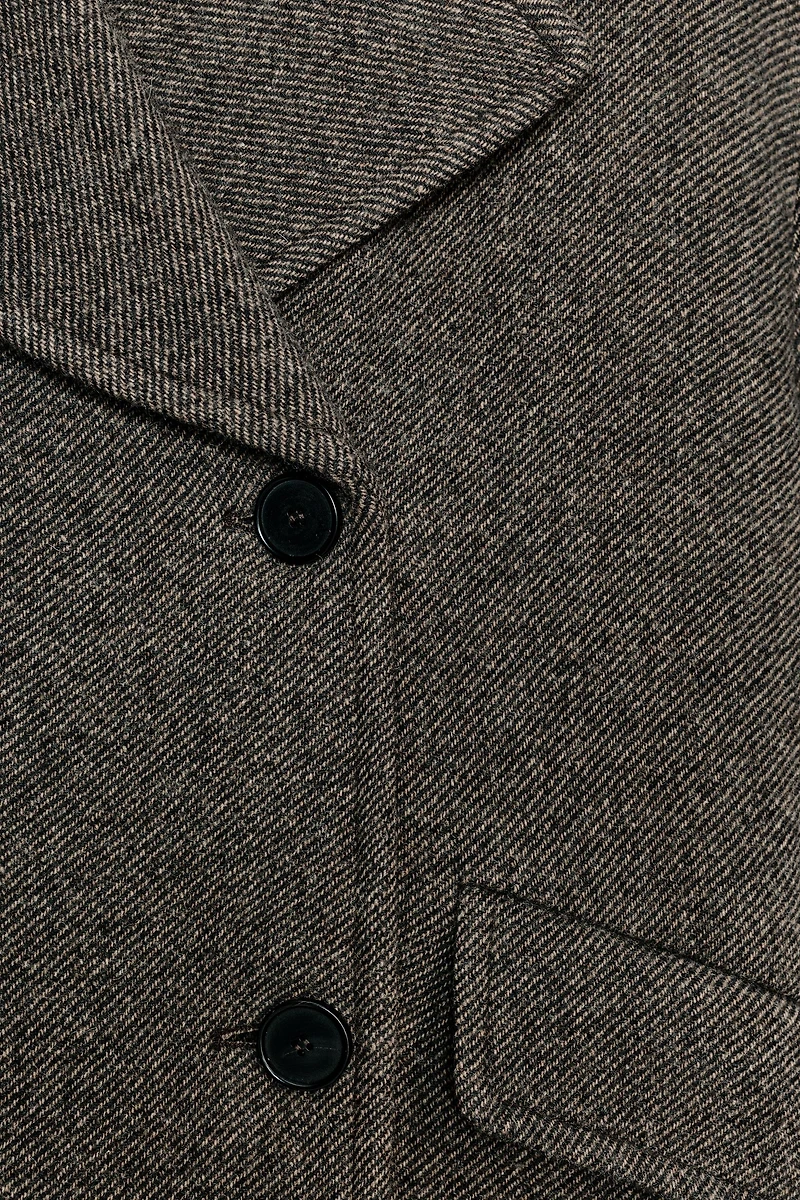 ZW COLLECTION DOUBLE-BREASTED WOOL COAT