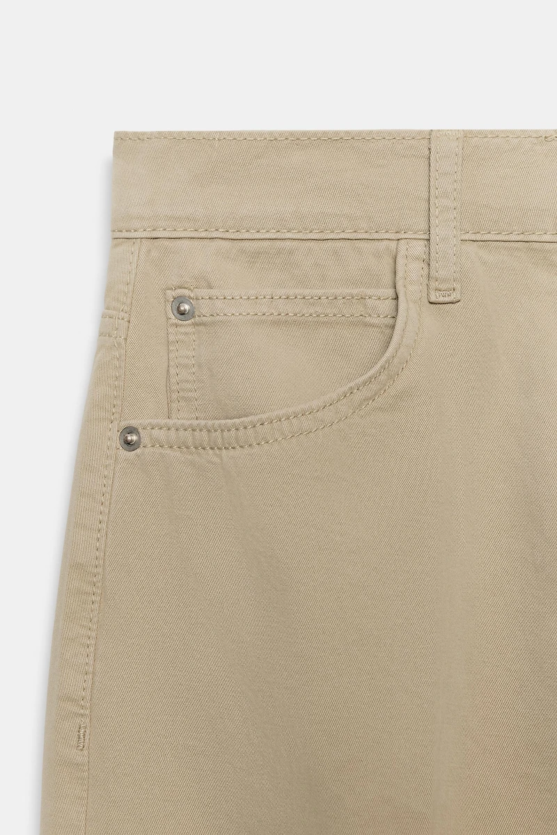 IRONED STRIPE BARREL PANTS