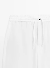 100% linen jogger fit trousers