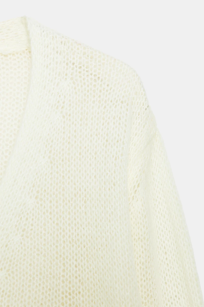 GILET EN MAILLE COL V