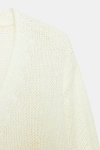 GILET EN MAILLE COL V
