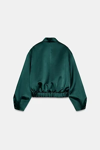 SATIN BOMBER JACKET