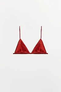 TRIANGLE BRALETTE WITH SILK