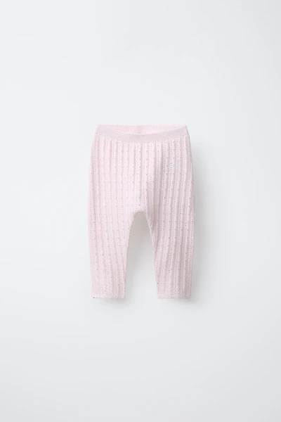 OPENWORK KNIT LEGGINGS