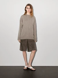 Pull oversize en maille 100 % cachemire