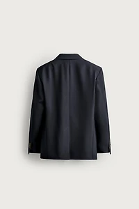 GOLD BUTTON DOUBLE BREASTED BLAZER