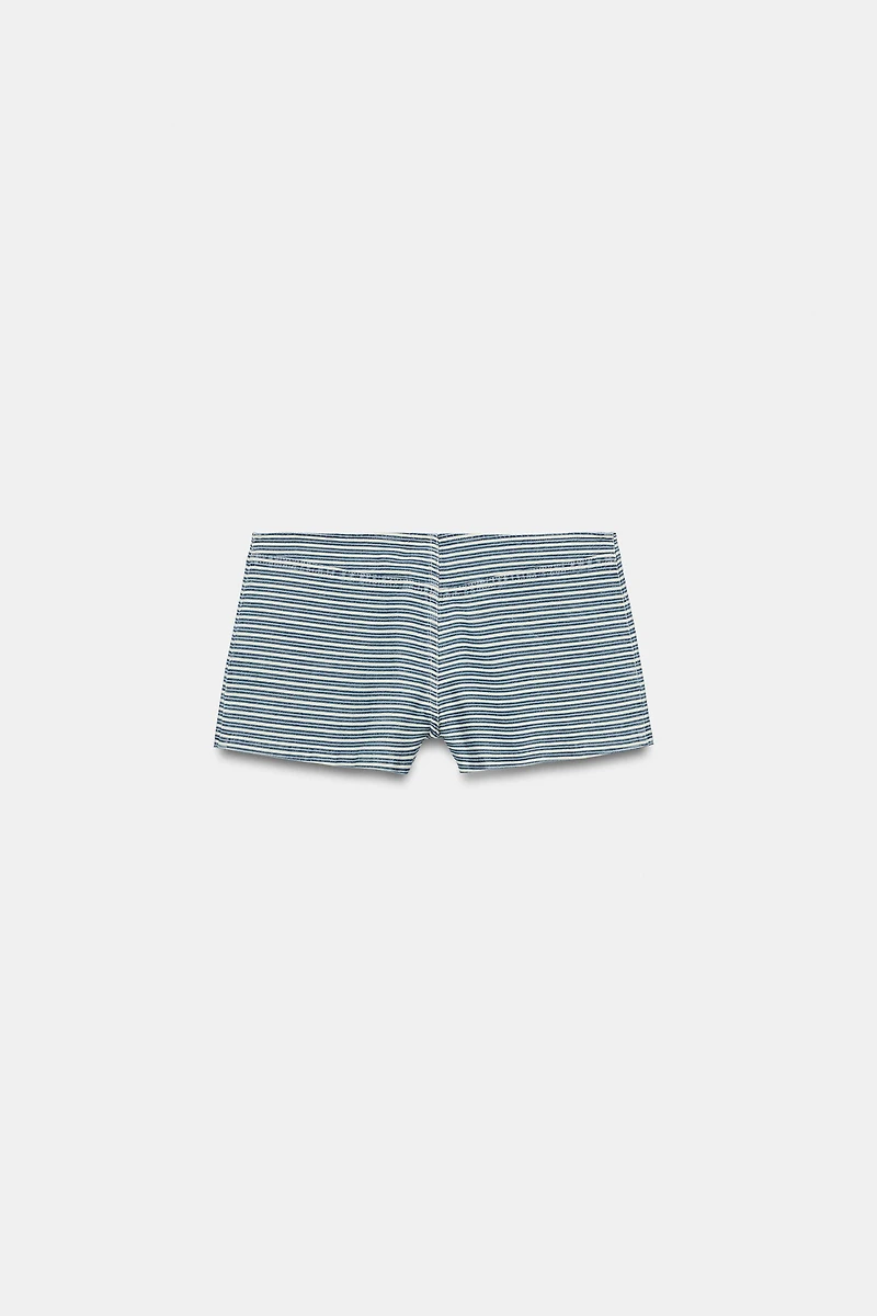 MINI STRIPED SHORTS