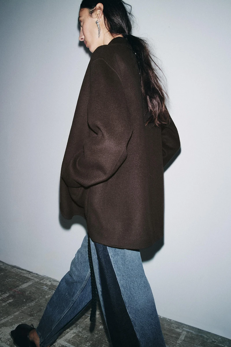 WOOL BLEND BLAZER ZW COLLECTION