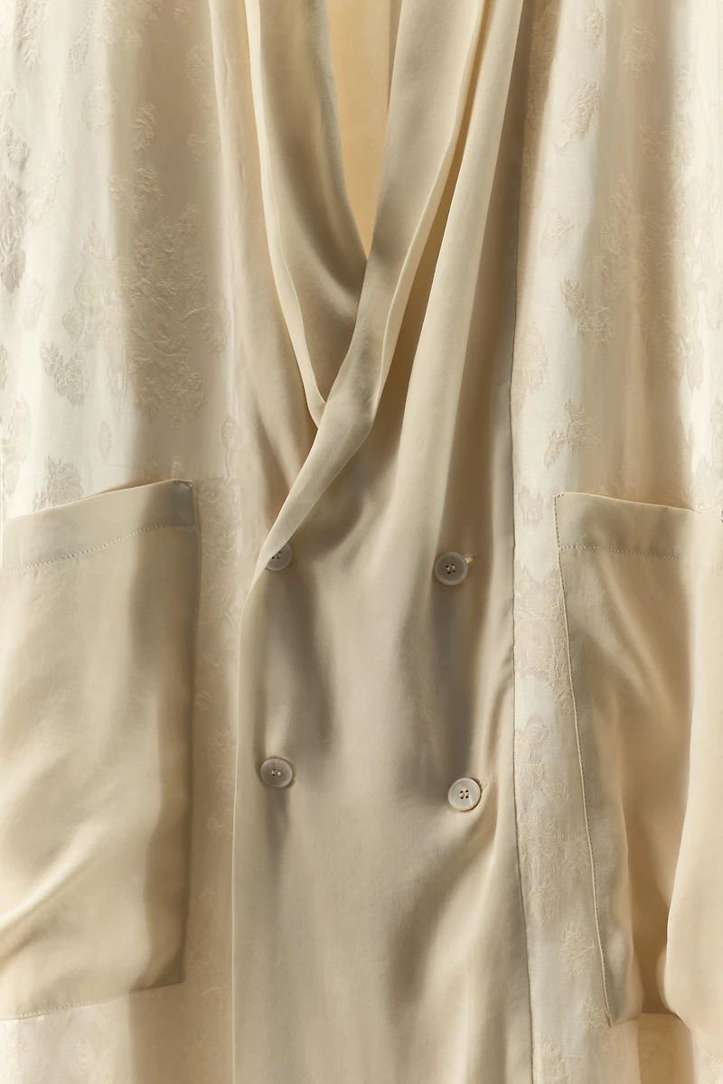 JACQUARD LINEN BLEND COAT LIMITED EDITION