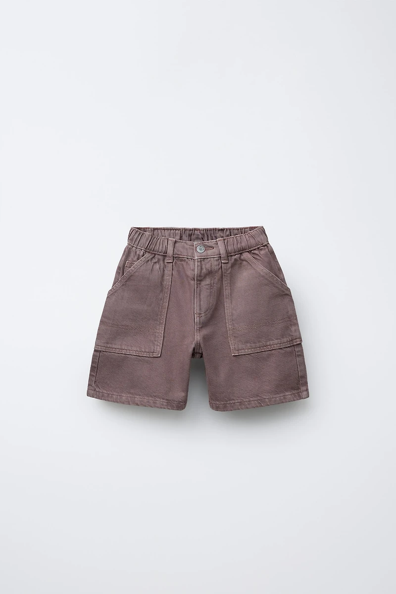 WORKER TWILL BERMUDA SHORTS
