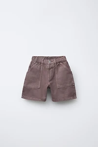 WORKER TWILL BERMUDA SHORTS