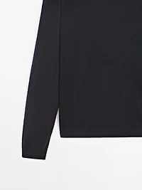 Knit wool blend sweater