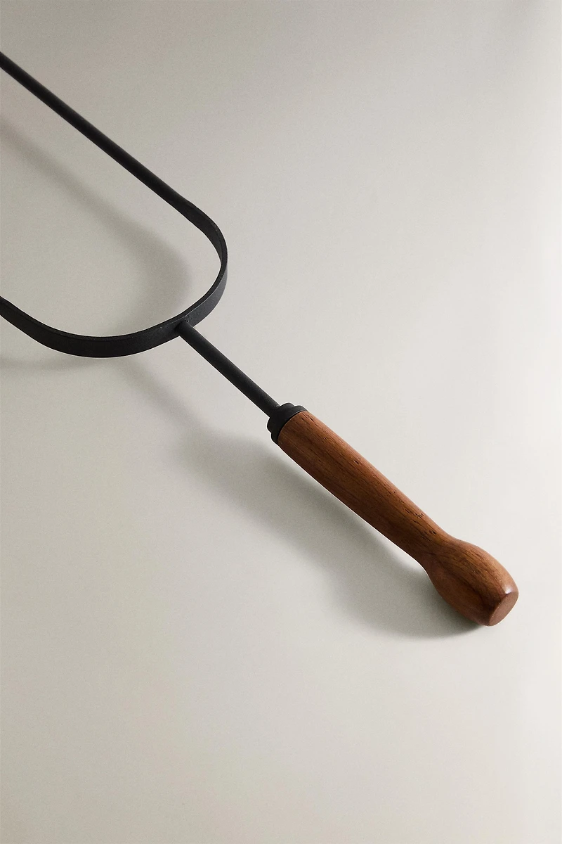 IRON FIREPLACE TONGS