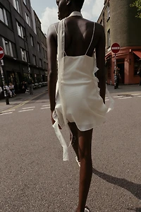 SPARKLY RUFFLED SHORT DRESS