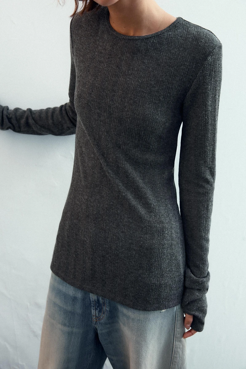 T-SHIRT SOFT CÔTELÉ