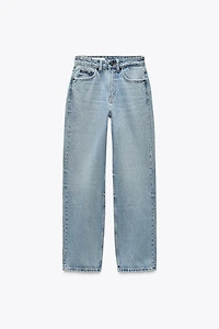 HIGH-WAISTED TRF MOM FIT JEANS